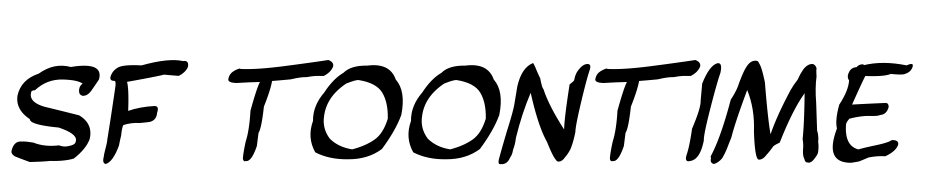 SF Toontime Blotch Italic Font Download Free